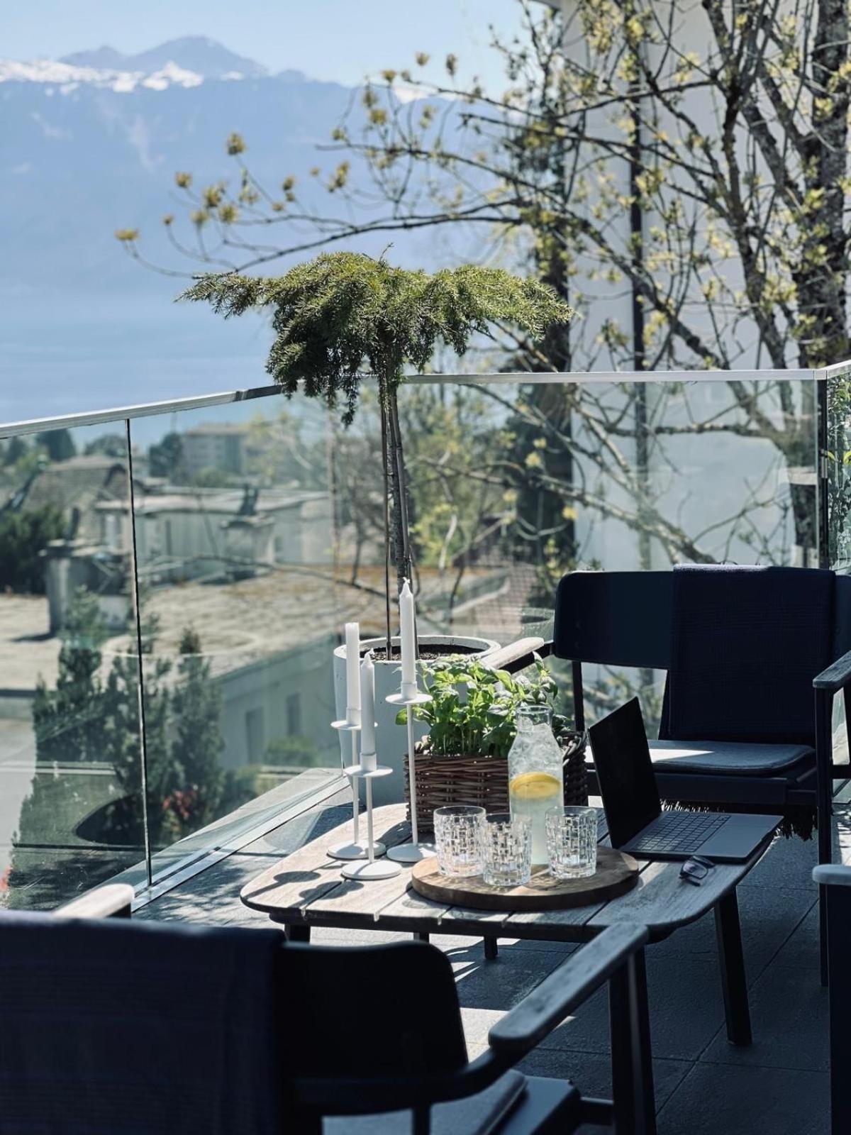 New Luxury Lake View Apartment - Lausanne Kültér fotó